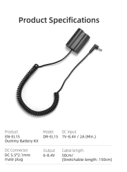 thumbnail Pin ảo Kingma DR-ENEL15 for Nikon EN-EL15