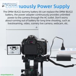 thumbnail Pin ảo Kingma Dummy battery for Sony FZ100 nguồn cắm điện 220v - 3