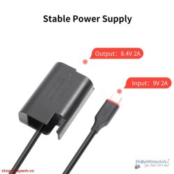 thumbnail Pin ảo Kingma TC-BLK22 for panasonic DMW-BLK22 và DMW-BLF19 nguồn type C - 3