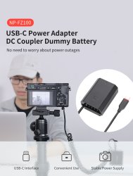 thumbnail Pin ảo Kingma TC-NPFW50 Dummy battery for Sony NP-FW50 nguồn usb type C - 3