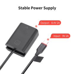 thumbnail Pin ảo Kingma TC-NPFW50 Dummy battery for Sony NP-FW50 nguồn usb type C - 0