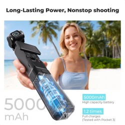 thumbnail Pin cầm tay dự phòng 5000mah K&F concept for DJI Osmo Pocket 4P 4 3 (KF28.0139) - 0