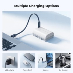 thumbnail Pin K&F concept LP-E6P 2520mah sạc trực tiếp type C fast charging for Canon E6 E6NH   EOS R6III R5II R6II C50 R6V R6 R7 5D 5DS R 6D 7D 60D 70D 80D 90D - 4