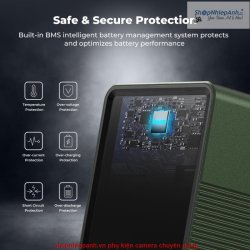 thumbnail Pin K&F concept mini V Mount 99Wh 6700mAh 14.8V 100W 6 cổng kết nối Dtap DC USB type C LCD thông minh(KF28.0024V2) - 2