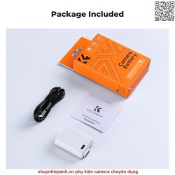 thumbnail Pin K&F concept Nikon EN-EL25 sạc trực tiếp type C fast charging for Nikon Z30 Z50 ZFC - 5