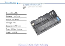 thumbnail Pin Kingma for sony NP-F550 2200mah - 0