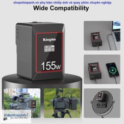 thumbnail Pin Kingma mini V mount KM-VK155 155Wh 10500mah - 4
