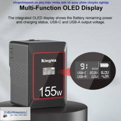 thumbnail Pin Kingma mini V mount KM-VK155 155Wh 10500mah - 2