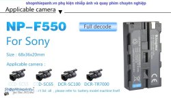thumbnail Pin Kingma NP-F550 2200mah cho đèn led - 1