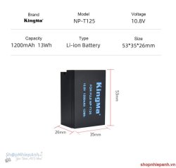 thumbnail Pin Kingma NP-T125 for fujifilm GFX50S, GFX50R, GFX100