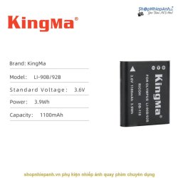 thumbnail pin Kingma ricoh DB-110 for Ricoh GR3 GR3x GRIII GRIIIx Olympus TG4 TG5 TG6 olympiyus LI90B/LI92B - 0