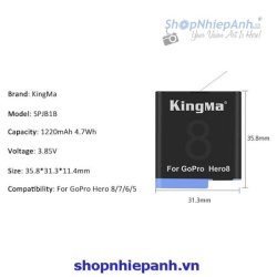 thumbnail Pin Kingma SPJB1B for Gopro hero 8 7 6 5 - 0