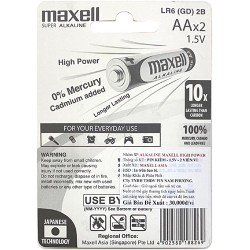 thumbnail Pin MAXELL Super Alkaline AA vỉ 2 viên (LR6) - 0