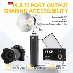 thumbnail Pin rời cầm tay YSKE BC-40H 20000mah tương thích đèn/camera output DC Type-C DTap - 0