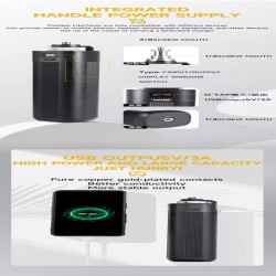 thumbnail Pin rời cầm tay YSKE BC-40H 20000mah tương thích đèn/camera output DC Type-C DTap - 5
