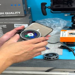 thumbnail Quạt tản nhiệt sò lạnh smartphone 20W nam châm 2 mặt magsafe magnetic rgb K&F concept (kF15.0033) - 6