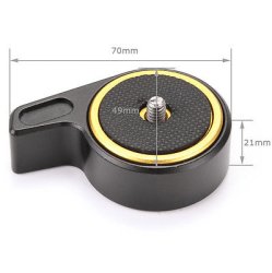thumbnail Quick Release Plate 1/4in Mount for Tripod Head Slider Stabilizer - 0