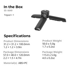 thumbnail Quick Release Tripod for DJI Osmo Pocket 4 / 3 6049 - 2