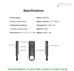 thumbnail Remote Kingma KM-RC02 for Gopro và Insta 360 series - 3