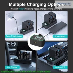 thumbnail Sạc Kingma 9V 2A PD3.0 BM058Q quick charger cho đèn led máy quay sony - 4