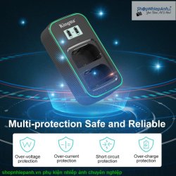 thumbnail Sạc Kingma 9V 2A PD3.0 BM058Q quick charger for canon LP-E6 E6N E6NH - 6