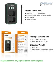thumbnail Sạc Kingma 9V 2A PD3.0 BM058Q quick charger for nikon EN-EL15 - 2