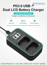 thumbnail Sạc Kingma 9V 2A PD3.0 BM058Q quick charger for sony NP-FZ100 - 0