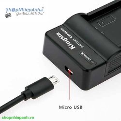 thumbnail Sạc đơn kingma F970 F770 F550 FM500 cổng USB cho pin đèn led máy quay - 0