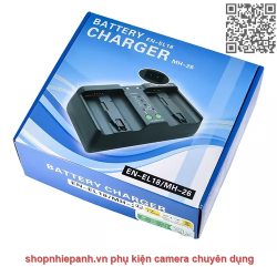 thumbnail Sạc Kingma MH-26 BA-T10 BA-T20 for Canon LP E19 E4n E4 và NikonEN-EL18 / EN-EL18a / EN-EL18b / EN-EL18c / EN-EL18  EN-EL4 - 1