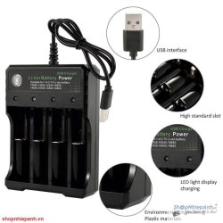 thumbnail Sạc pin gimbal 18650 đa năng BMAX - 3