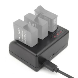 thumbnail Sạc triple charger for gopro 5 6 7 (sạc 3 pin)