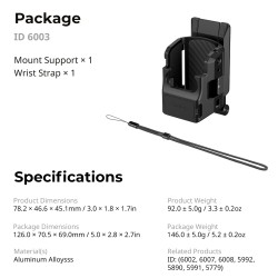 thumbnail Smallrig Cage for DJI Osmo Pocket 4 / 3,Magnetic Mount,Built-in Stand,expansion Interface 6003 - 6