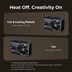 thumbnail SmallRig Cooling Fan for Mirrorless Cameras (Hybrid Cooling) 5328 - 9