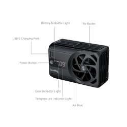 thumbnail SmallRig Cooling Fan for Mirrorless Cameras (Hybrid Cooling) 5328 - 2