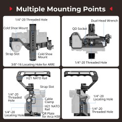 thumbnail Smallrig Hawklock Advanced Cage Kit for Sony A7 V / 7R V / 7 IV 6028 - 0