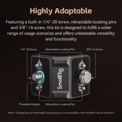 thumbnail SmallRig x LensVid mini L-shaped Mount Plate Kit MD4360 - 3