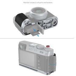 thumbnail SmallRig L-Shape Mount Plate with Handle for FUJIFILM X100VI / X100V (Silver) 4555 - 2
