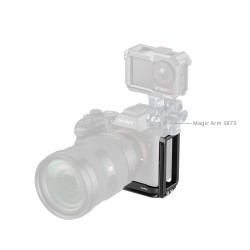 thumbnail Smallrig L-Shaped Mount Plate with AirTag Slot for Sony A7 V / A7R V / A7 IV / A7S III / A1 / A7R IV 6034 - 4