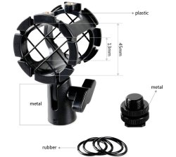 thumbnail SmallRig Microphone Shock Mount for Camera Shoes and Boompoles 1859 - 2