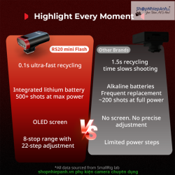 thumbnail Smallrig RS20 mini Speedlite Flash 5374 - 1