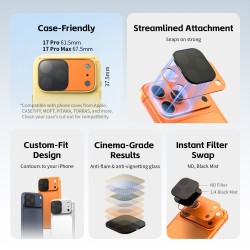 thumbnail SmallRig Square Black Mist Diffusion Filter for Smartphones (Grade 1/4) 6071 - 1