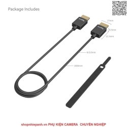 thumbnail Smallrig Ultra-Slim 4K HDMI Data Cable (A to A) (100cm) 4794 - 3