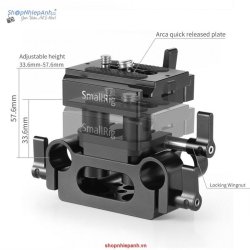 thumbnail SmallRig Universal 15mm Rail Support System Baseplate DBC2272B - 2