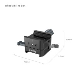 thumbnail SmallRig V-Mount Battery Mount Plate Kit for Arca-Swiss Plate / NATO Rail 5690 - 2
