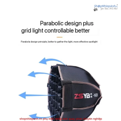 thumbnail Softbox ZSYB M30 parabol 30cm for led zsyb W80B S100 - 0