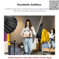 thumbnail Softbox 16 cạnh parabolic K&F concept 60cm Grid thao tác nhanh - 5