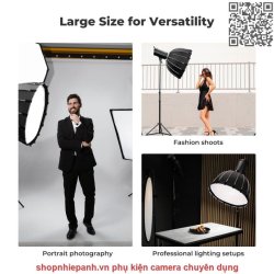 thumbnail Softbox 16 cạnh parabolic K&F concept 60cm Grid thao tác nhanh - 4