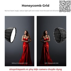 thumbnail Softbox 16 cạnh parabolic K&F concept 60cm Grid thao tác nhanh - 2