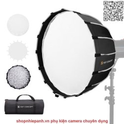 thumbnail Softbox 16 cạnh parabolic K&F concept 60cm Grid thao tác nhanh