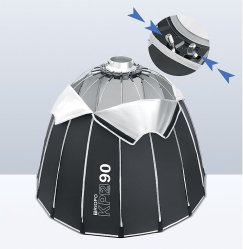 thumbnail Softbox 16 cạnh parabolic Triopo KP2 90cm Grid thao tác nhanh - 2